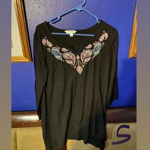 Multicolor embroidered blouse